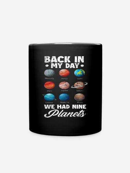 Astronomie Planeten - Tasse einfarbig - Schwarz