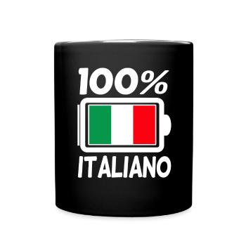 Italien Italiener - Tasse einfarbig - Schwarz - Vorne