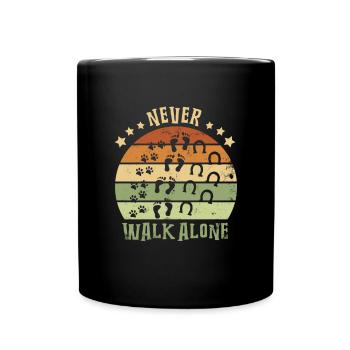 Ne marchez jamais seule - Mug uni - noir - Devant
