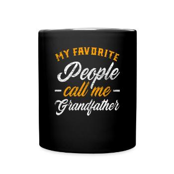 Stolzer Opa - Tasse einfarbig - Schwarz - Vorne