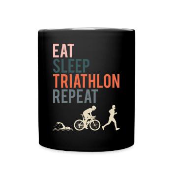 Cadeau de sport d'endurance de triathlon - Mug uni - noir - Devant