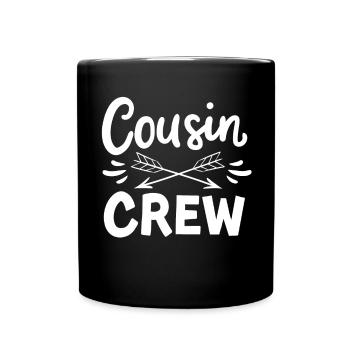 Équipage de cousin - Mug uni - noir - Devant