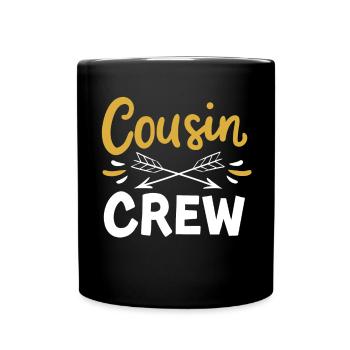 Équipage de cousin - Mug uni - noir - Devant