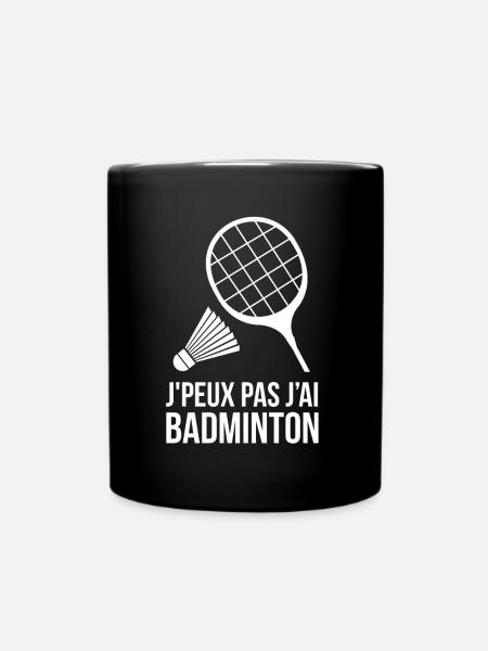 Badminton - Mug uni - noir