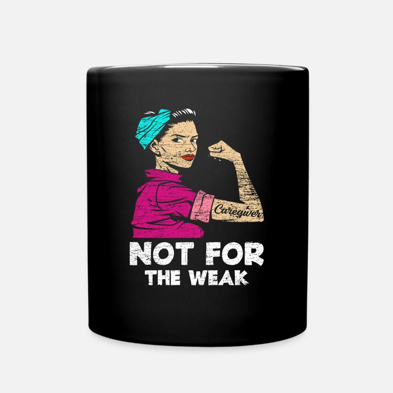 Pfleger Stärke - Tasse einfarbig - Schwarz