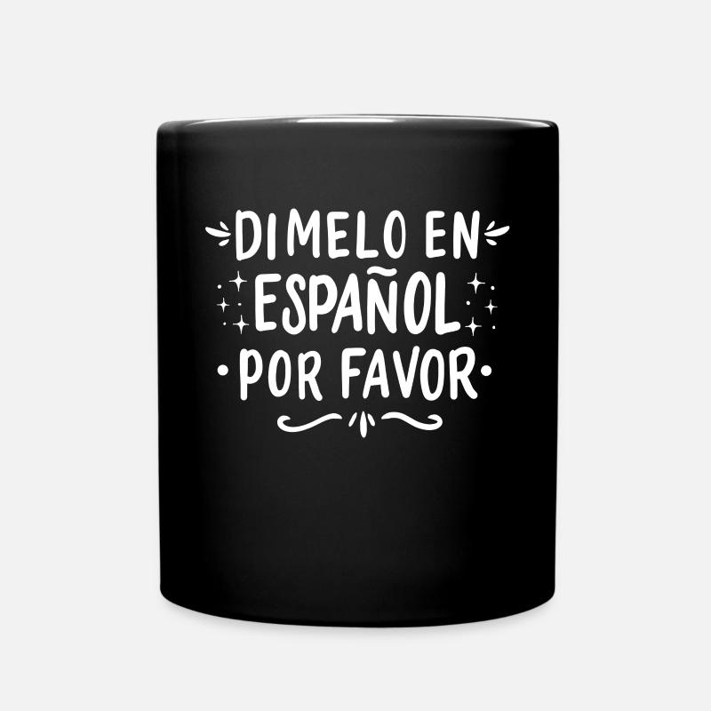 Spanisch Spanischlehrer Sprache - Tasse einfarbig - Schwarz