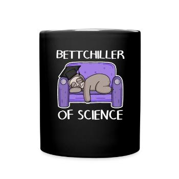 Bachelor Abschluss Geschenk lustig - Tasse einfarbig - Schwarz - Vorne