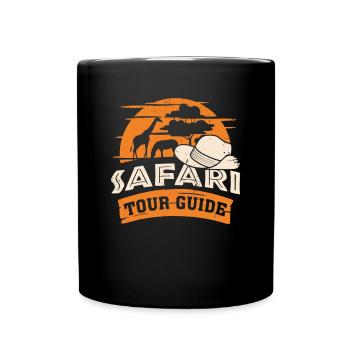 Safari Tour Guide Afrika Geschenk - Tasse einfarbig - Schwarz - Vorne