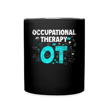 Occupational therapist occupational therapy - Full Colour Mug - black - Front