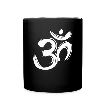OM Zeichen - OM Symbol - Tasse einfarbig - Schwarz - Vorne
