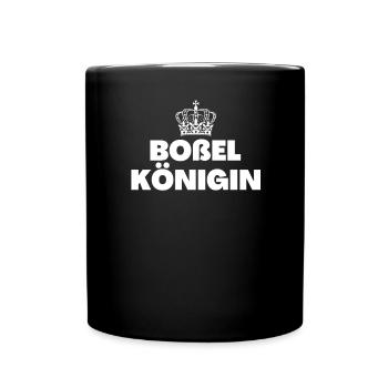 Boßeln Boßlerin Boßel-Königin - Tasse einfarbig - Schwarz - Vorne
