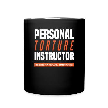 Fier kinésithérapeute - Mug uni - noir - Devant