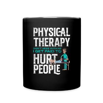 Physiotherapist Job Work - Full Colour Mug - black - Front