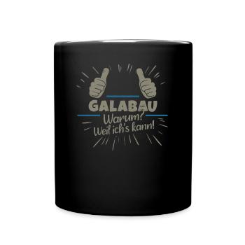 Galabau Garten- und Landschaftsbau - Tasse einfarbig - Schwarz - Vorne