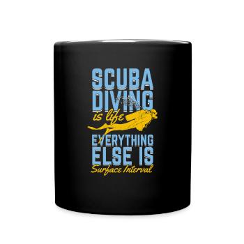 Plongée amusante Plongée Sous-marine cadeau de plongée - Mug uni - noir - Devant
