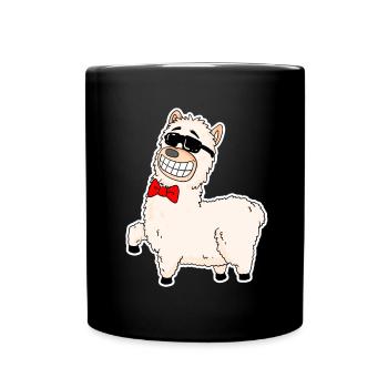 Alpagas - Mug uni - noir - Devant