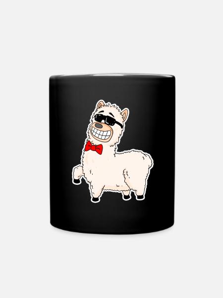 Alpaca - Full Colour Mug - black
