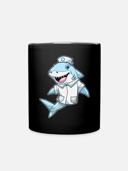 Hai Krankenschwester - Tasse einfarbig - Schwarz