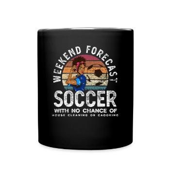 Football femmes Week-end - Mug uni - noir - Devant