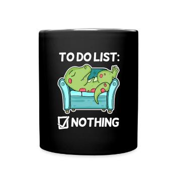 To do list Nothing Dinosaures - Mug uni - noir - Devant
