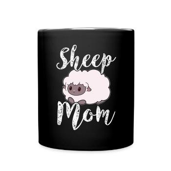 Sheep Sheep Mom Mother - Full Colour Mug - black - Front
