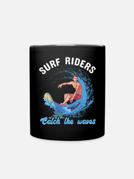 Surf Riders - Tasse einfarbig - Schwarz