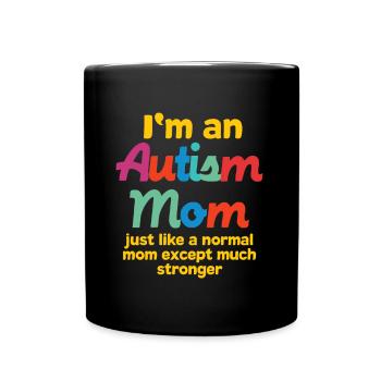 Autismus Mom Gott Geschenk Autistic Awareness Fami - Tasse einfarbig - Schwarz - Vorne