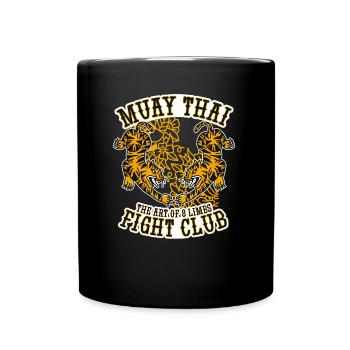 The Art Of 8 Limbs, Muay Thai Boxing MMA Martial - Mug uni - noir - Devant