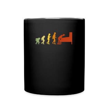 The Pinball Evolution Lustiger Flipperkasten - Tasse einfarbig - Schwarz - Vorne