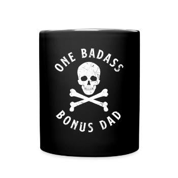Stepfather Bonus Dad - Full Colour Mug - black - Front