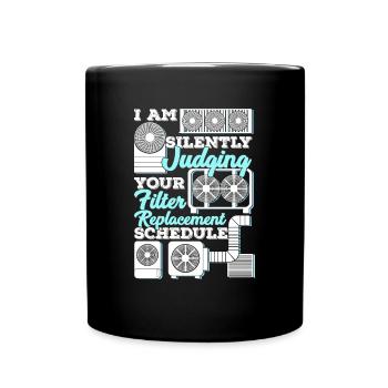 Climatisation Travail Drôle de climatiseur cadeau - Mug uni - noir - Devant