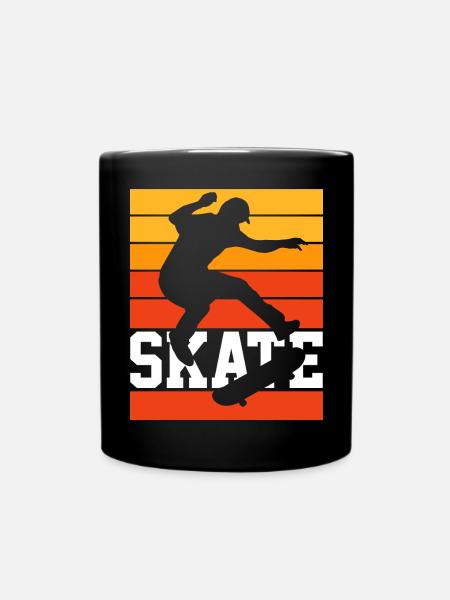 Skaten Skater Vintage - Tasse einfarbig - Schwarz