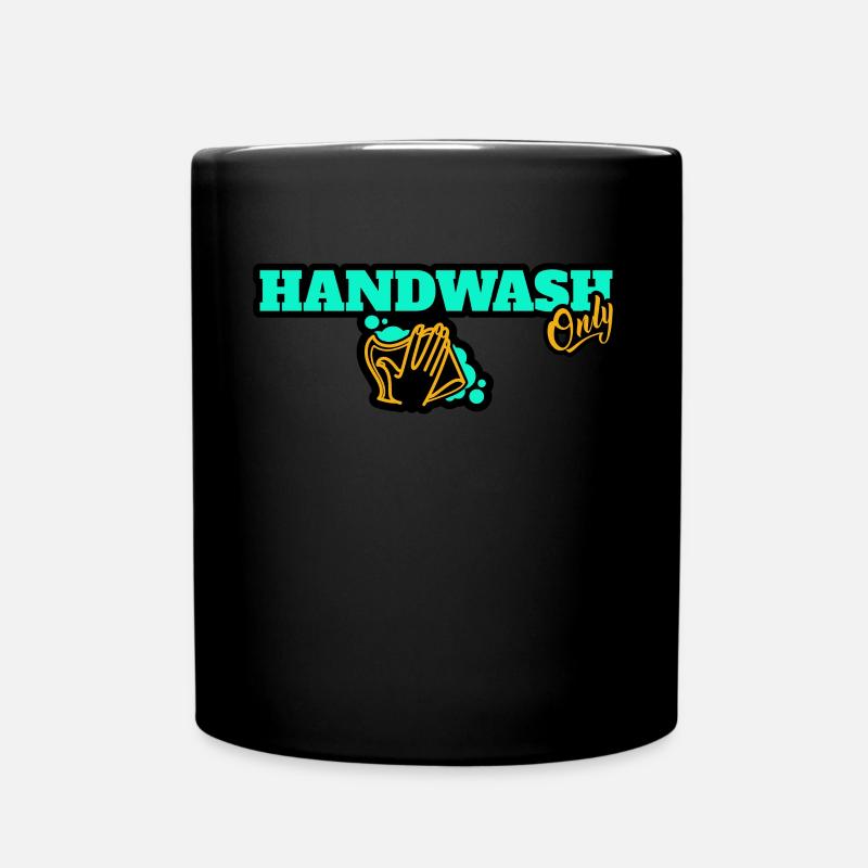 Hand Wash Only Car Detailing - Mug uni - noir