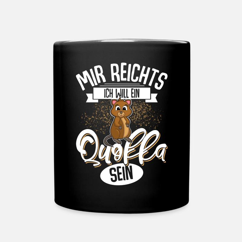 Quokka - Tasse einfarbig - Schwarz