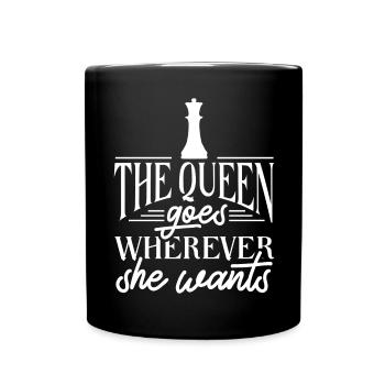 Chess Queen Chess Player - Full Colour Mug - black - Front