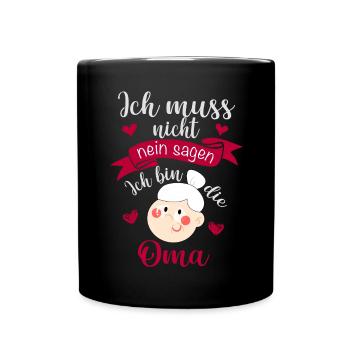 Je suis la grand-mère – effrontée et aimante - Mug uni - noir - Devant