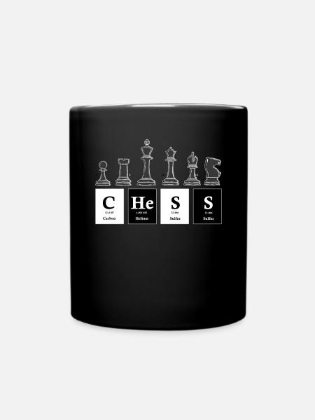 Chess Periodic Table Chess Player - Full Colour Mug - black