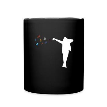 Pop Music Look At These Colorful Butterflies I - Full Colour Mug - black - Front