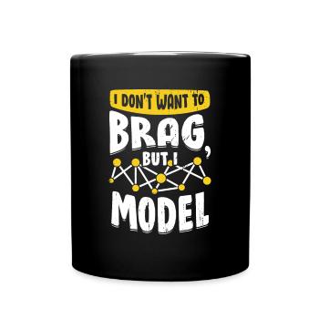Lustiges Datenwissenschaftler Geschenk - Tasse einfarbig - Schwarz - Vorne
