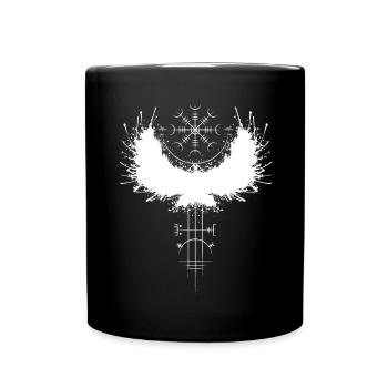 Viking Aegishjalmur Helmet of Awe Terror - Full Colour Mug - black - Front
