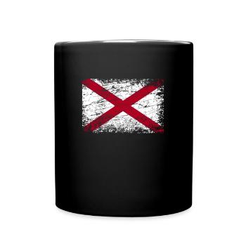 Alabama Flag Flag USA - Full Colour Mug - black - Front