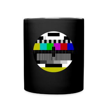 Tableau de test Screen Date limite d’émission 70 rétro - Mug uni - noir - Devant