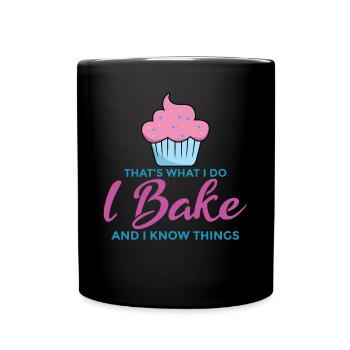 Pâtissière boulanger humour sort idée de cadeau - Mug uni - noir - Devant
