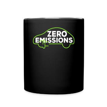 Electric Car Zero Emissions Electric Electric Car - Full Colour Mug - black - Front