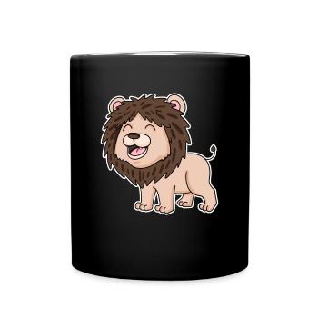 Baby Lion - Full Colour Mug - black - Front