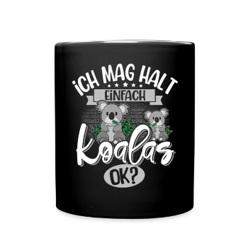 Koala - Full Colour Mug - black - Front