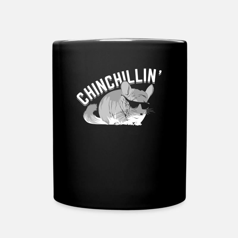Chinchillin' Chinchilla Tier Geschenk - Tasse einfarbig - Schwarz