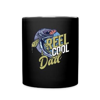 Dad Fishing Hobby Fishing - Full Colour Mug - black - Front