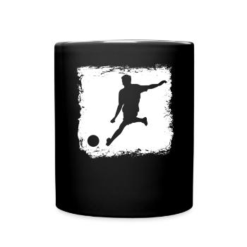 Soccer Football Goal Shot - Full Colour Mug - black - Front