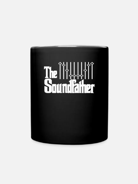 The Soundfather - Sound Engineer Sound Engineering Gift - Full Colour Mug - black